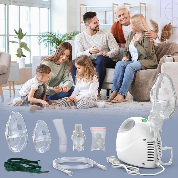 Portable VITA-Mist Nebulizer Air Compressor Machine for Kids & Adults Latex Free - Picture 5 of 10